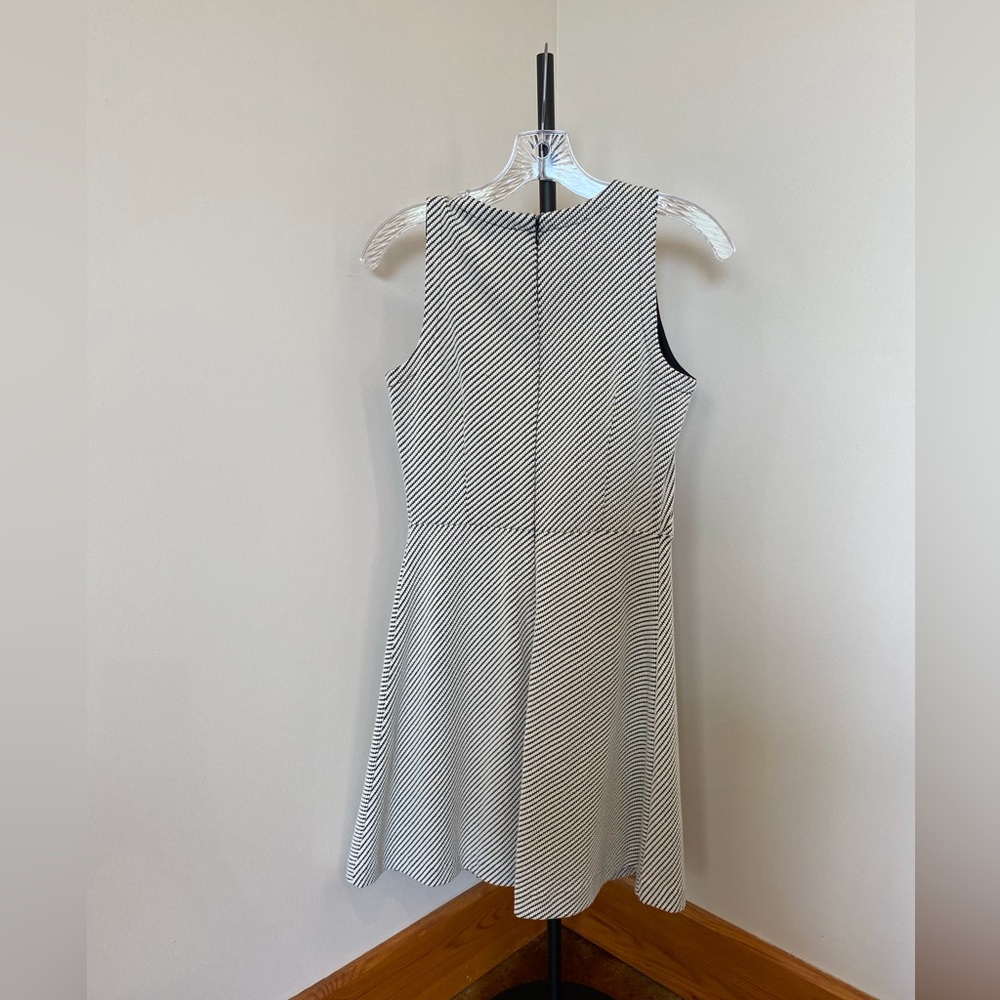 LOFT Sleeveless Knit A-line Dress 2P Cream - Picture 2 of 11